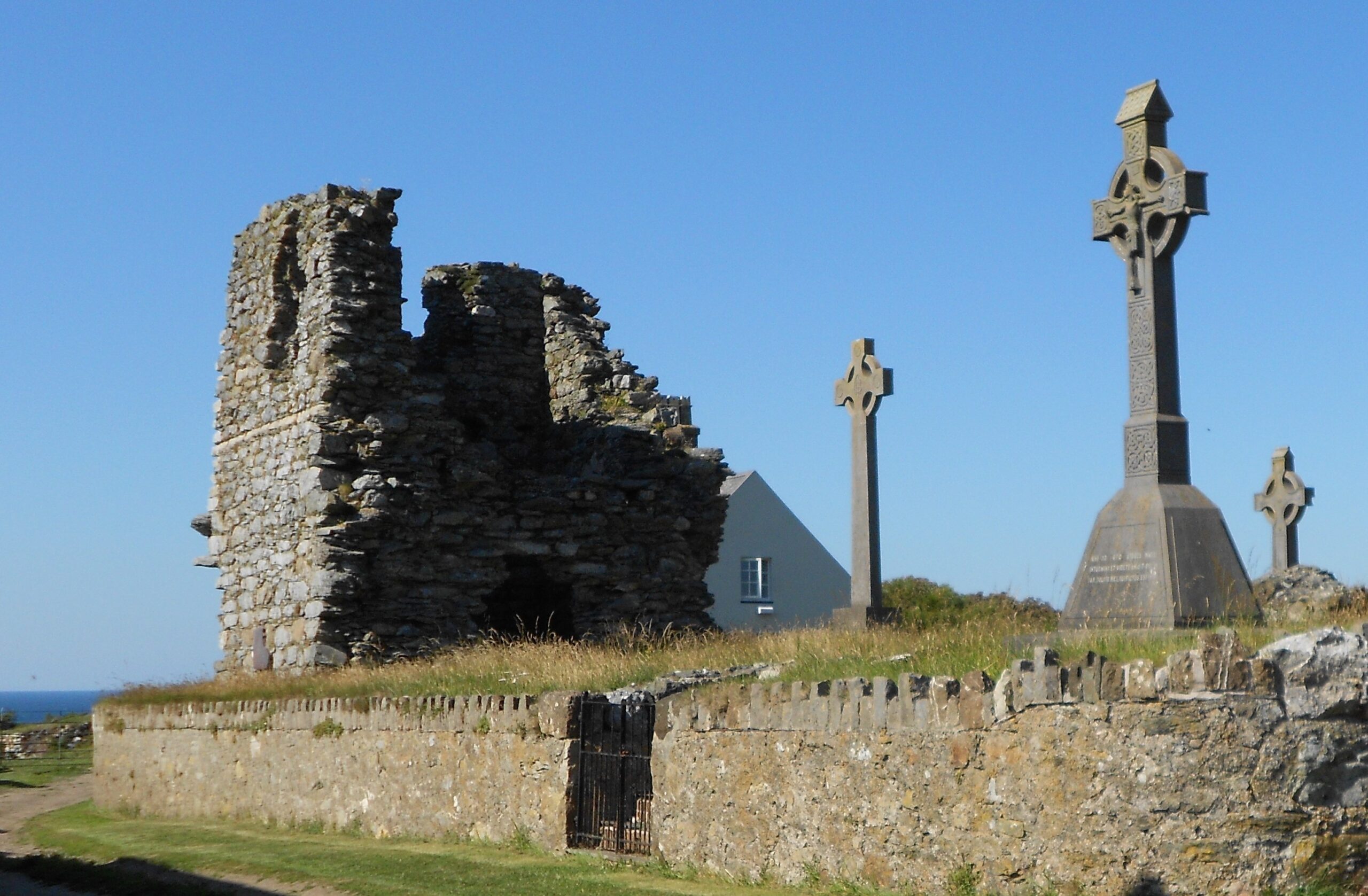 Welsh crosses and ruins