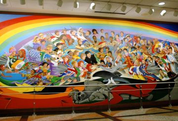 mural at Denver Airport - Children of the World Dream of Peace