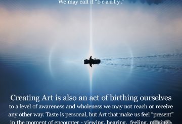 boat in the ocean with a bright beam of light