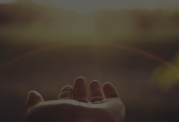 hand reaching to sun