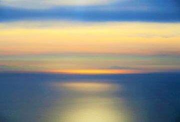 soft image of sky and sea