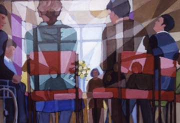 "Centring Down" painting by John Perkin