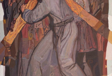 painting of Jesus carrying the cross