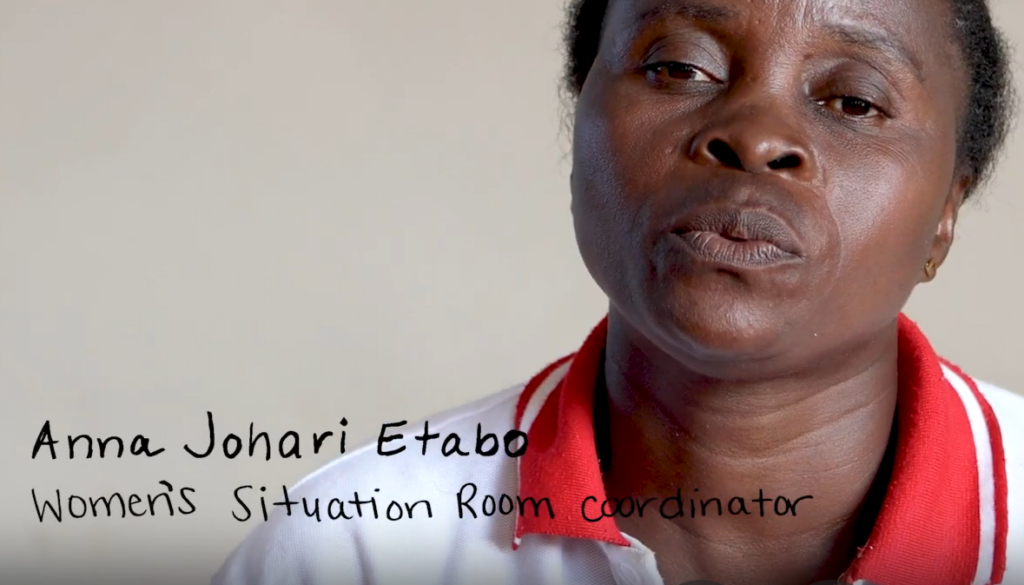 pic of coordinator of Women's situation room in DR Congo
