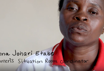 pic of coordinator of Women's situation room in DR Congo